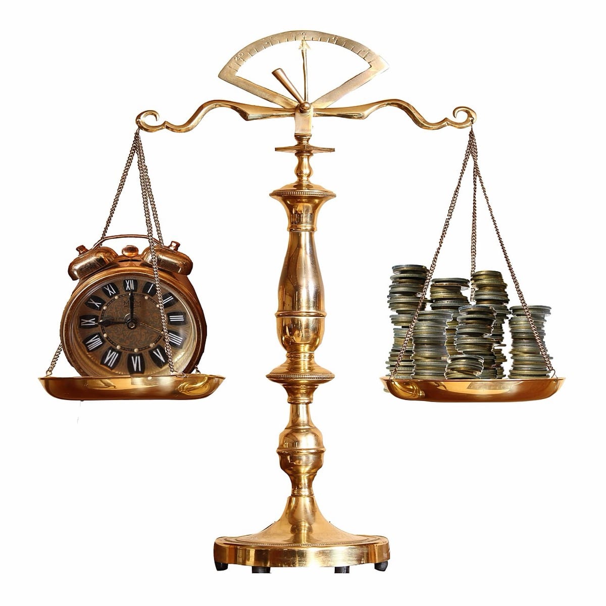 Scales of justice, an image of the balance required for mutual investment