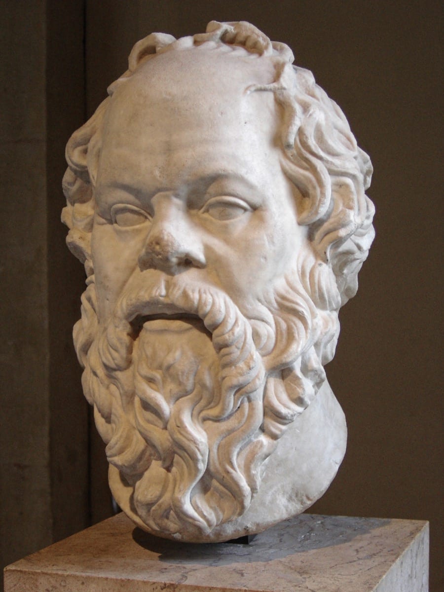 A marble bust of Socrates: the philosopher who built his life around 