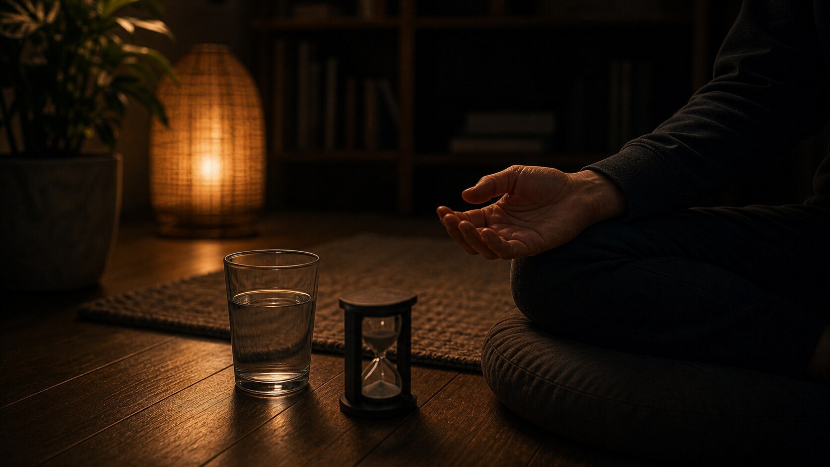 Distress tolerance practice — a person learning to sit with a hard emotion
