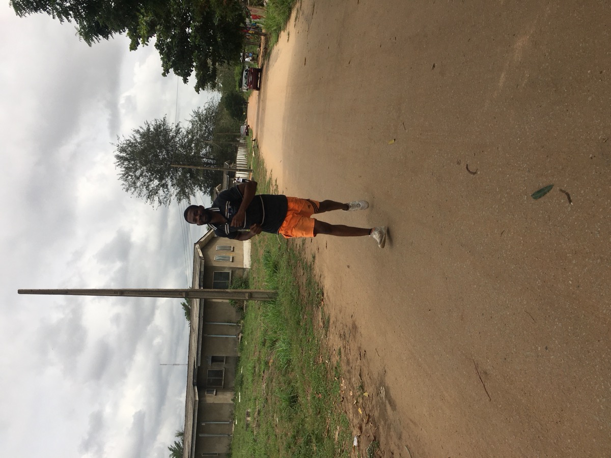 A person running outdoors as part of a morning exercise routine