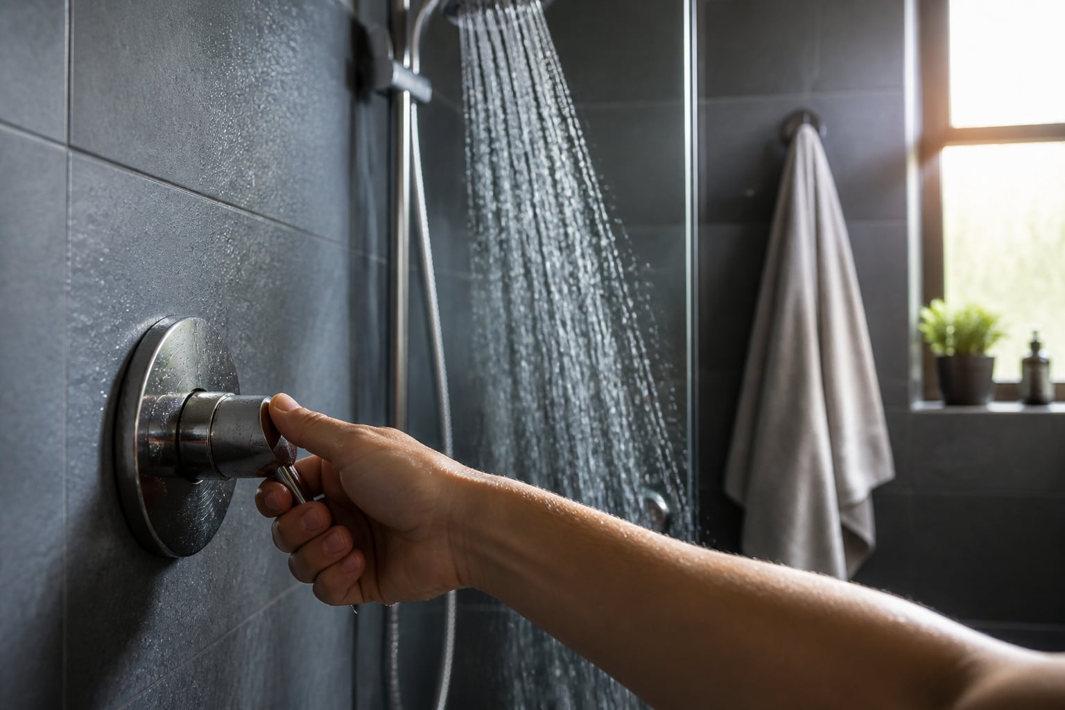 A daily cold shower as discomfort practice