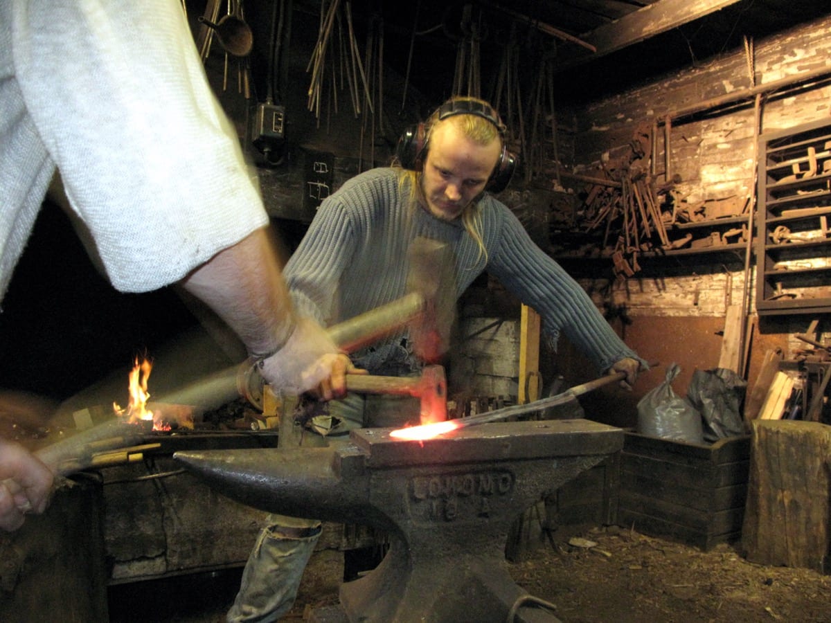 Hands at the forge: action that speaks for itself is the only kind that ever actually built anything